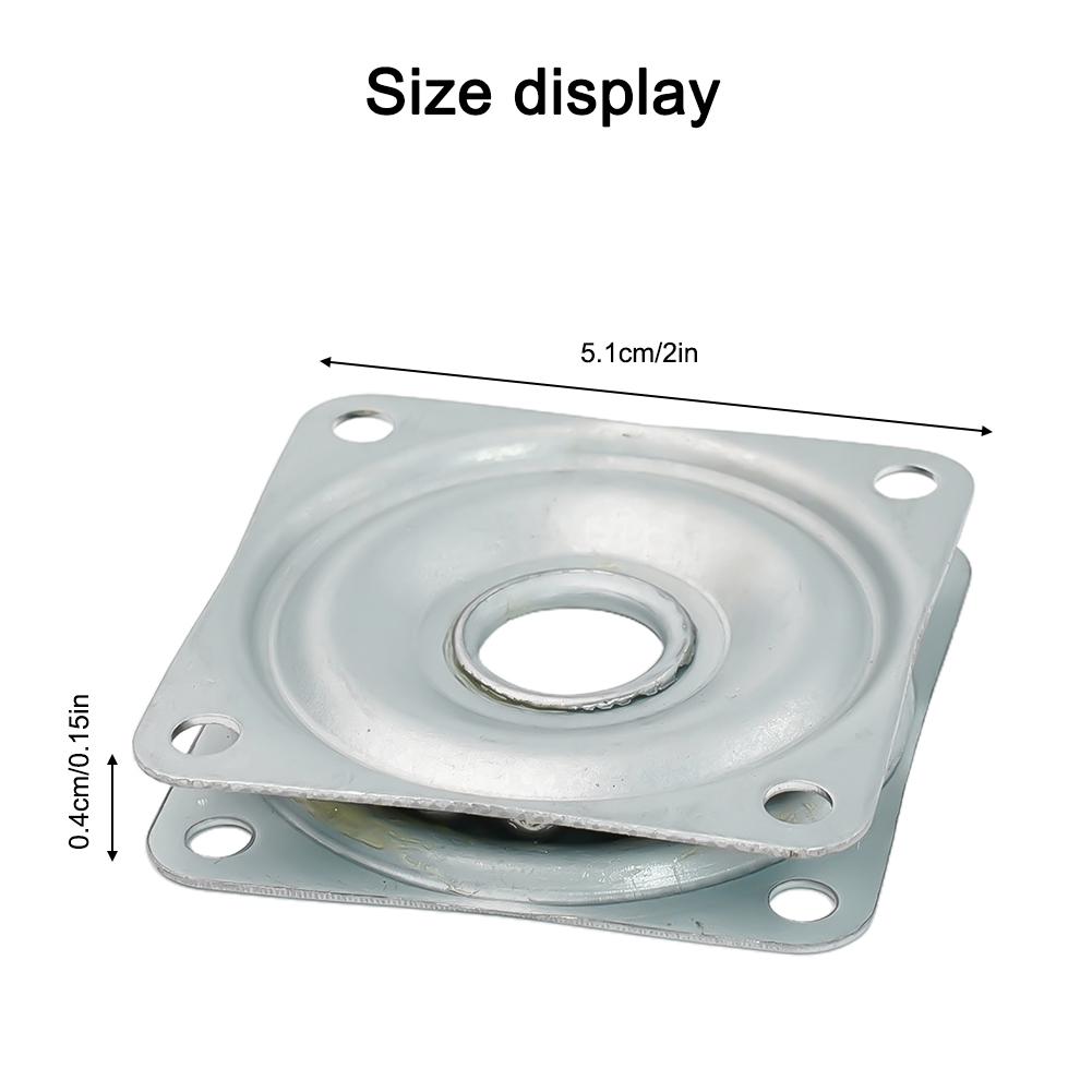2/3/4Inch 360° Heavy Duty Metal Bearing Rotating Swivel Turntable Plate Desk Table Rolling Swivel Plates Furniture Display Rack