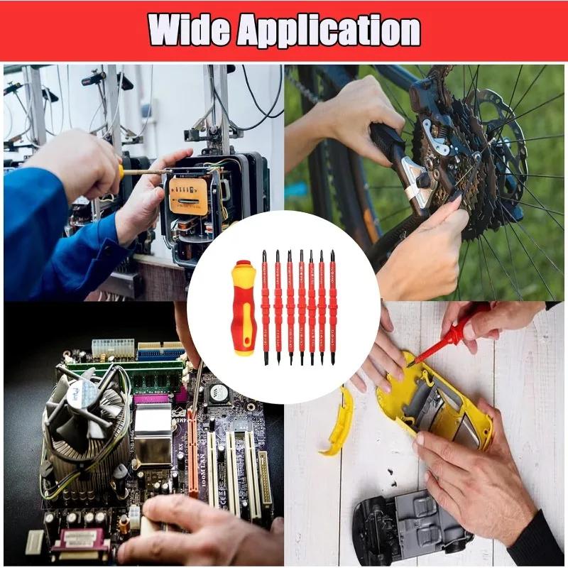 14in1 & 3in1 Insulated Screwdriver Combo Magnetic Tips Electrical Tools Set for Electrician Home Professional Repair