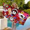 The Amazing Digital Circus Microfiber Blanket Quick Drying Beach Towels Oversized Printing Super Absorbent Pool Towel Blanket