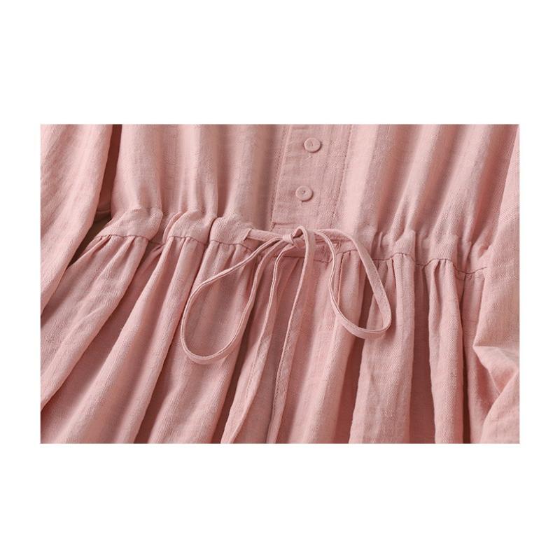 Autumn Fashion Loose Women's Clothing High-end Cotton and Linen Texture Dress