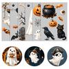 Black Cat Window Clings Halloween Ghost Clings, Cute Pumpkin And Static Stickers, PVC Holiday Glass Decorations Waterproof Decals, Removable Elements