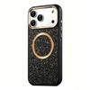 Applicable To iPhone17ProMax Airbag Glitter Magnetic Mobile Phone Case Apple 16Pro Anti-drop 15 Protective Case