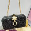 Neue Mode-Designerin Damen Große Diamant-Abendtasche Glänzender Strassstein Perle Hochzeitsfeier Crossbody-Tasche Luxus-Clutch Handtasche