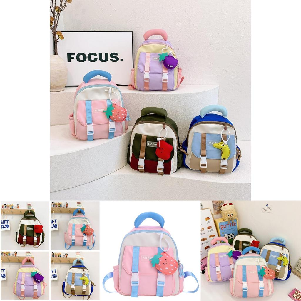 Trendy Cute Dual Shoulder Backpack For Boys And Girls In Bright Colors Perfect For School