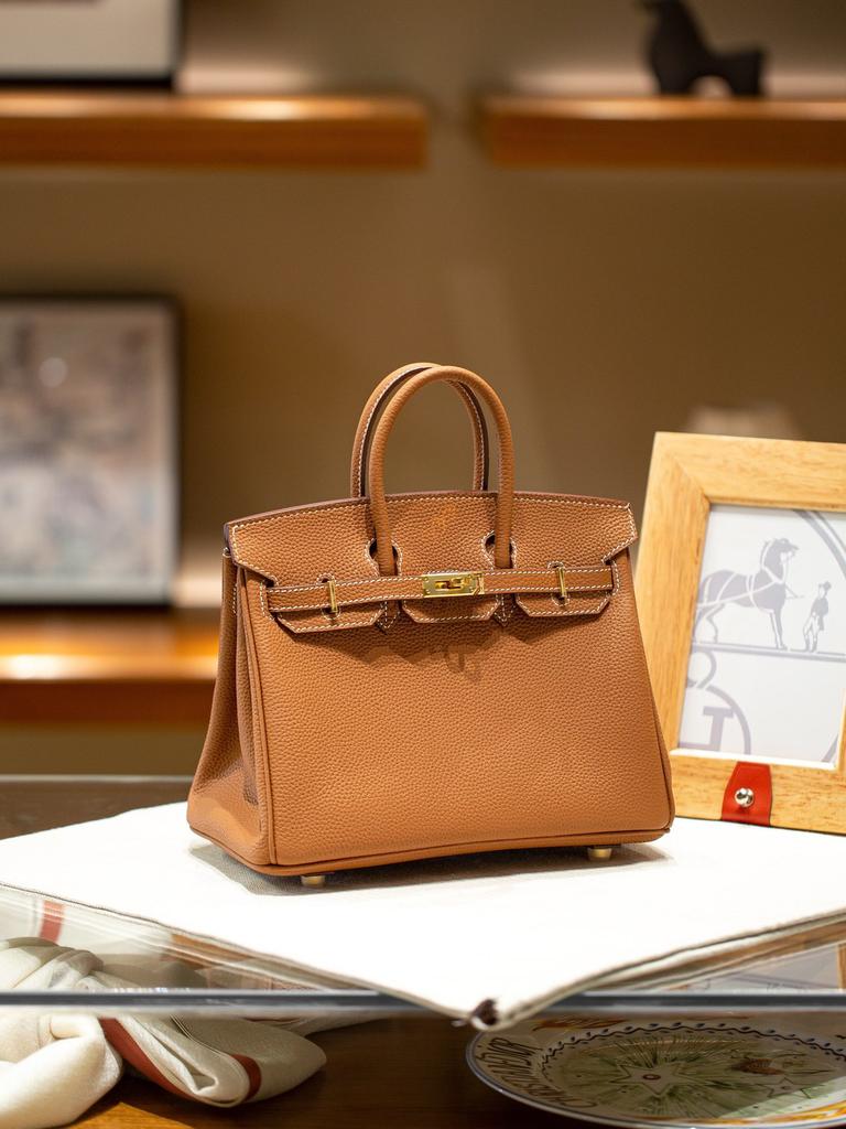 25 Hardware Bag Hot Top Layer Cowhide Womens Bag Large Capacity Versatile Handbag Single Leather Strap