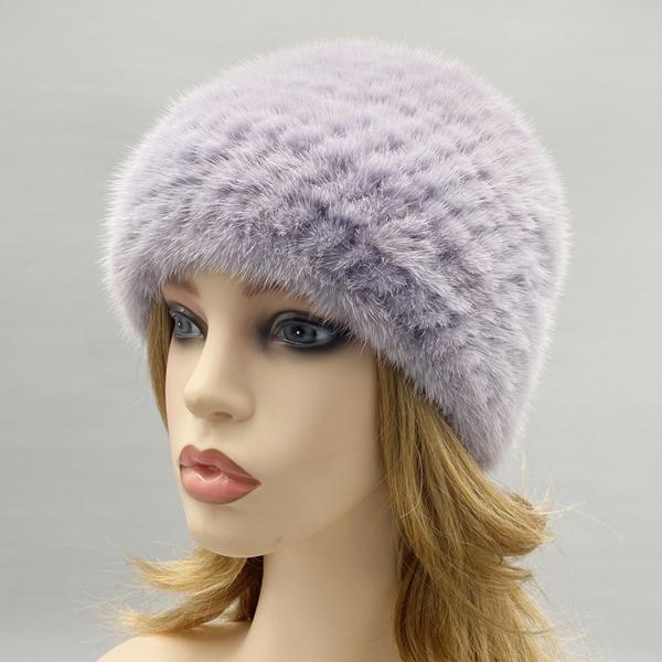 Men Woman Fur Hat Winter Real Fur Knitted Mink Cap Unisex Classic Warm Headwear Natural Mink Fur Beanies