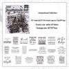 Black Poet Retro Instagram-Style PET Stickers: Waterproof Journaling & Collage Decor