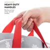 Oxford Waterproof and Dustproof Christmas Tree Storage Bag Xmas Decor Wreath for Storing Home Organization Bag Grey Snowflake