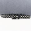 Double Needle Chicken Eye Hole Rivet Belt Leather Star Hollow Belt Goth Heavy Industry American Belt