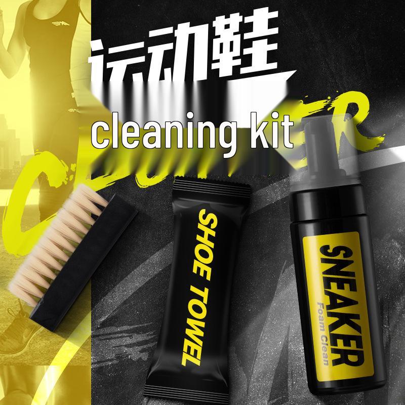 Unique White Sneakers Dry Cleaning Set with Mousse Spray