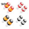 Night Riding Bike Light 2Pcs Bicycle Handlebar End Light, Rechargeable LED Flash Lamp, Long Battery Life Plugs Safety Indicator for Nigh Cycling
