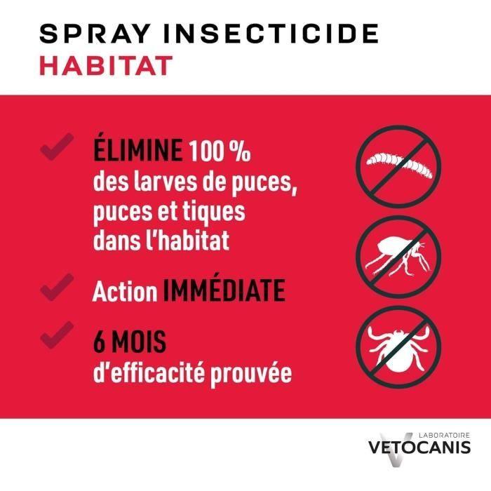 Anti-parasitic Spray - VETOCANIS - Anti-flea, Anti-tick for Homes