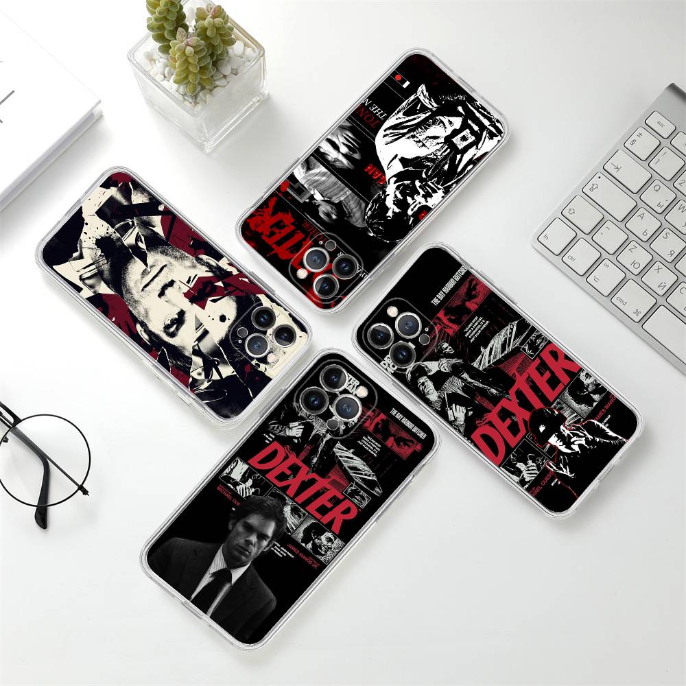 Dexter Morgan For IPhone 17 16 15 14 13 12 11 Pro Max Plus Transparent Soft TPU Phone Cover