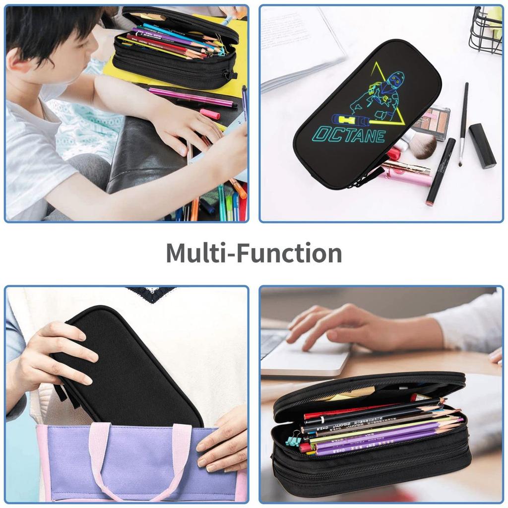 Apex Pencil Large Stylish Pen Simple Tool Pencil Case for and Suitable for High and Working Elementary and Junior High School Students Case, Capacity,