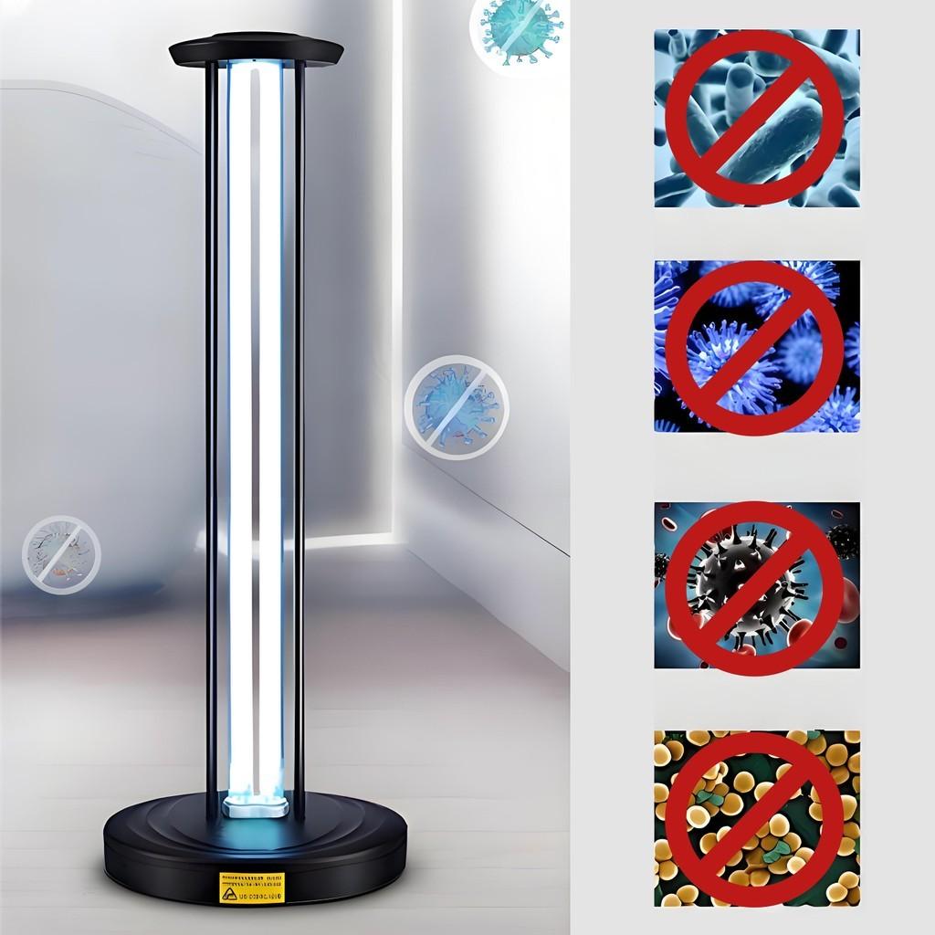 65W/100W UV Light Sterilizer Household Ultraviolet Germicidal Lamp Portable UV Disinfection & Sterilization Ozone Lamp