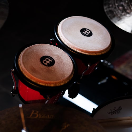 MEINL Percussion Bongo Journey Series Buffalo Head Red HB50R