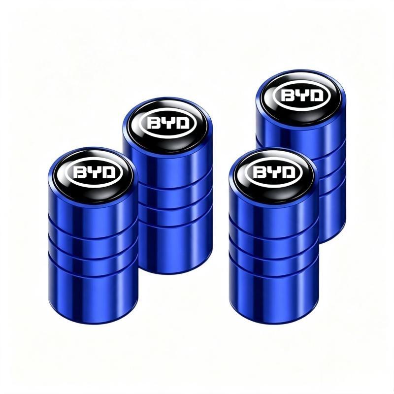 4Pcs Aluminum Alloy Car Tire Valve Stem Caps For BYD Seal U Dolphin Mini Sealion 7 Song Pro ATTO 3 Yuan UP Dolphin Seal 5 Stem Caps1