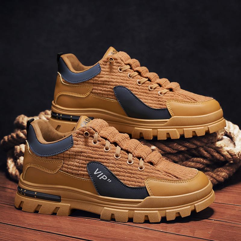 

Men s shoes 2025 autumn and winter new trend increase versatile non-slip casual shoes men s travel platform comfortable tooling shoes 46