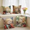 Kaveh Genshin Impact Cushion Cover Square Short Plush Pillow Case Living Room Sofa Home Decor Funda X
