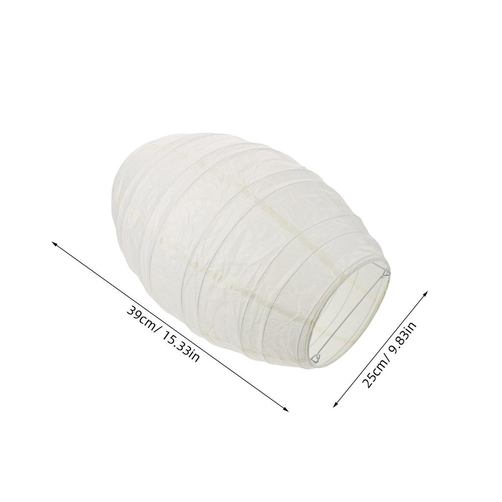 Handmade Oval Paper Lantern Shade Foldable Pendant Lampshade Ceiling Hanging Lamp Cover for Home Decor Bedroom Living Room
