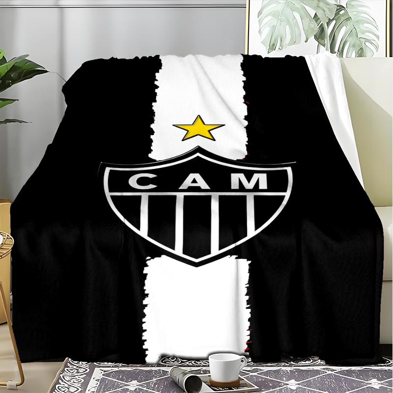 1PC Love For Atlético  Printed Soft Flannel Blanket Throw for Adult Bedroom Living Room Sofa Camping Travel Fan Gifts Christmas Gifts
