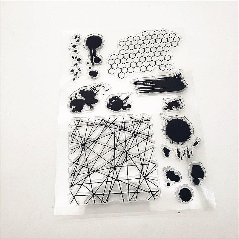 Oil Paint Clear Stamps Transparent Seal 11x16cm Silicone Seal TPR Roller Stamps DIY Scrapbooking Cards