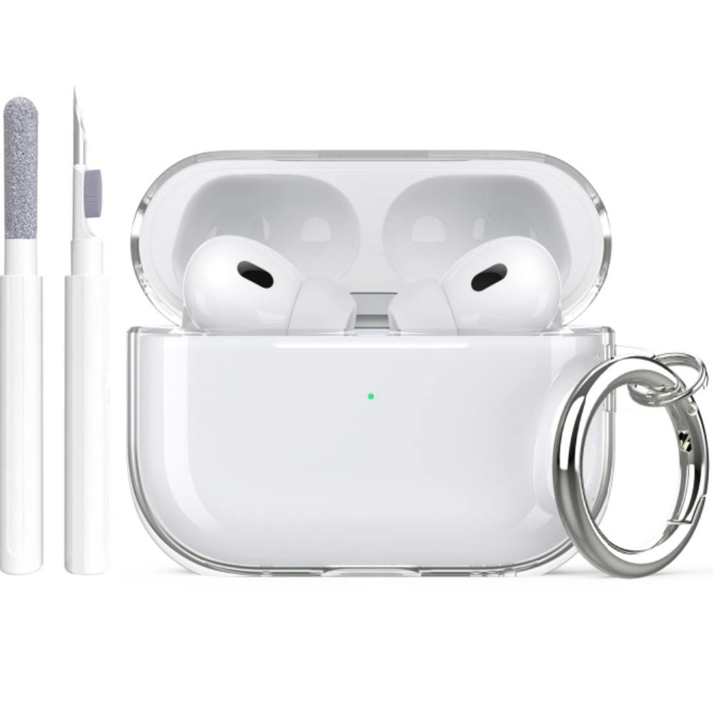 2025 for Airpods Pro 3 Case Clear Glitter Sparkle Bling Case for Airpods Pro 3 Case Cover with Cleaning Kit for Airpods Pro 3