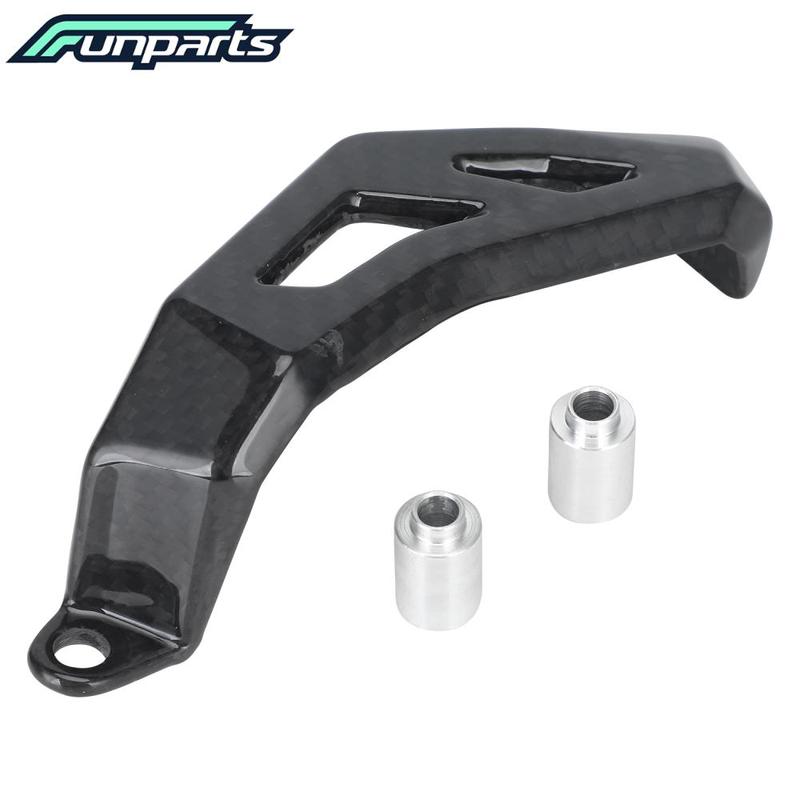 Funparts Motorcycles Rear Brake Caliper Cover Guard Carbon Fiber For YAMAHA YZ125 125X 250 250F 450F WR250F 450F YZ250X WR250R/X