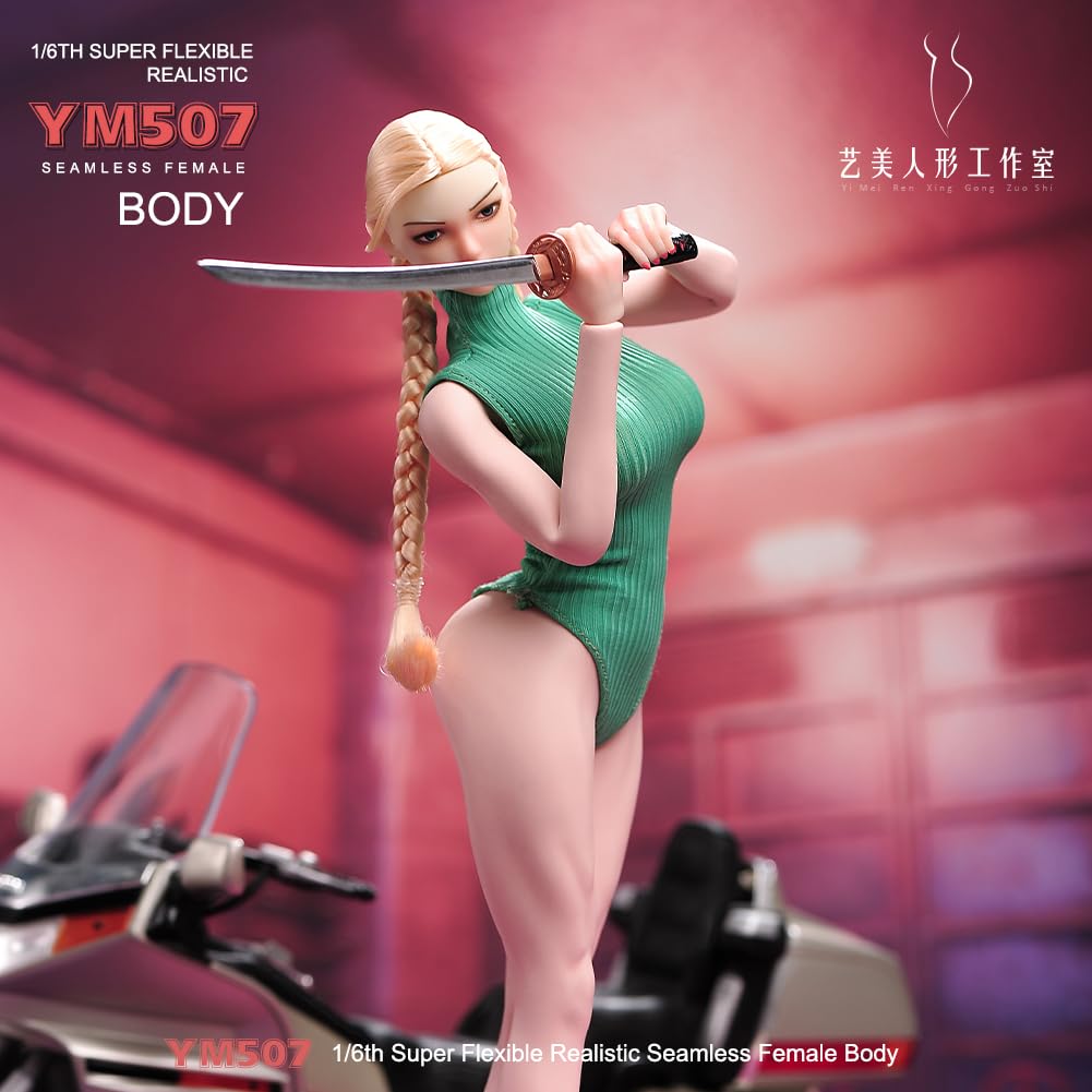 1/6 Maßstab Weiblicher Körper, 12-Zoll Muskel Fitness Super Flexibel Nahtlos Helle Haut Figur Edelstahl Skelett Miniatur Soldat Action Figur Modell