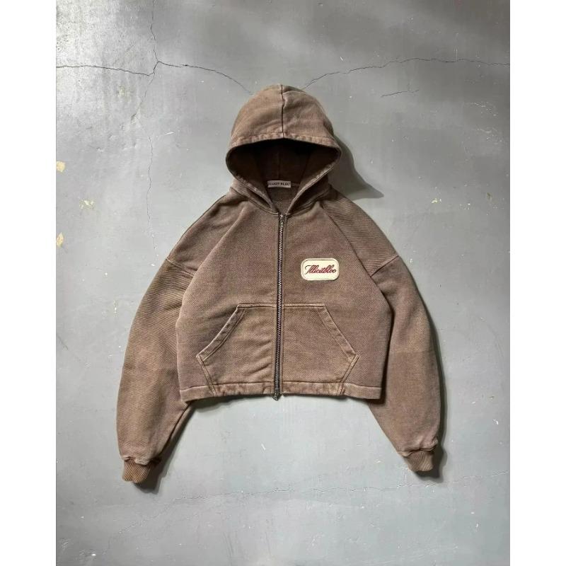 Vintage MMA Elite Herren Neu Reißverschluss Hoodie Bestseller Harajuku Hip Hop Totenkopf Buchstaben Grafiken Extra Groß Paar Streetwear