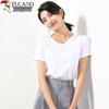 Women's Pure Cotton V-Neck Short Sleeve T-Shirt