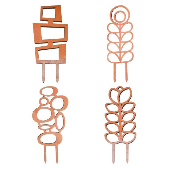 Tre Plantebrakett Bladform Espalier Klatreplante Støttestativ Enkel Installasjon Multifunksjonell Planteholder