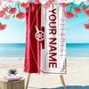 Custom Name,Arsenal Print Beach Towel, Large Soft Quick Dry Towel for Beach Camping Swimming