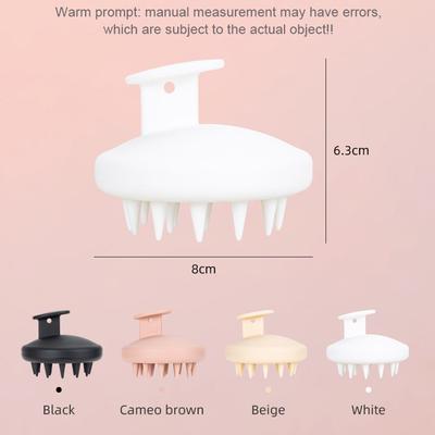 Soft Silicone Hair Shampoo Brush Scalp Massage Hairbrush Hair Care Tools Wet and Dry Shower Bath Spa Tools Holloween Gifts