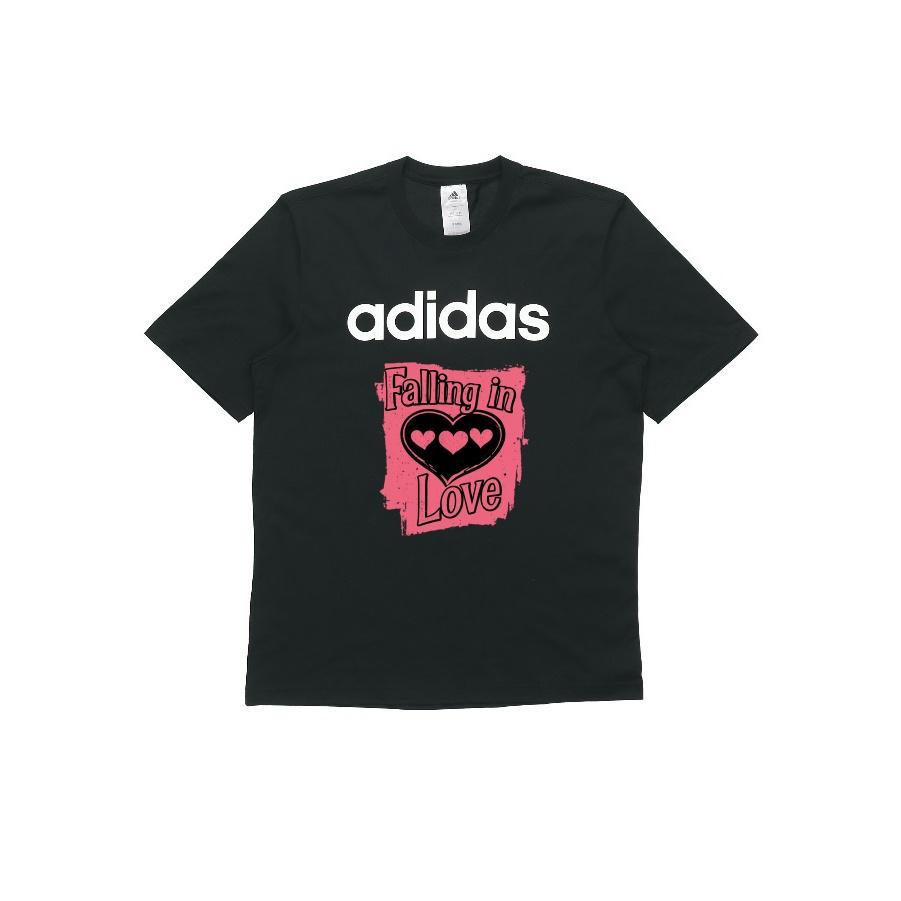 

Adidas Футболка унисекс с принтом «Любовь», с круглым вырезом и коротким рукавом, черная DU0404(ГРУППА614-ЛЮБОВЬ) S