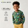 Girls' Unicorn Print Hoodie - European & American Style Cotton Pullover Sportswear