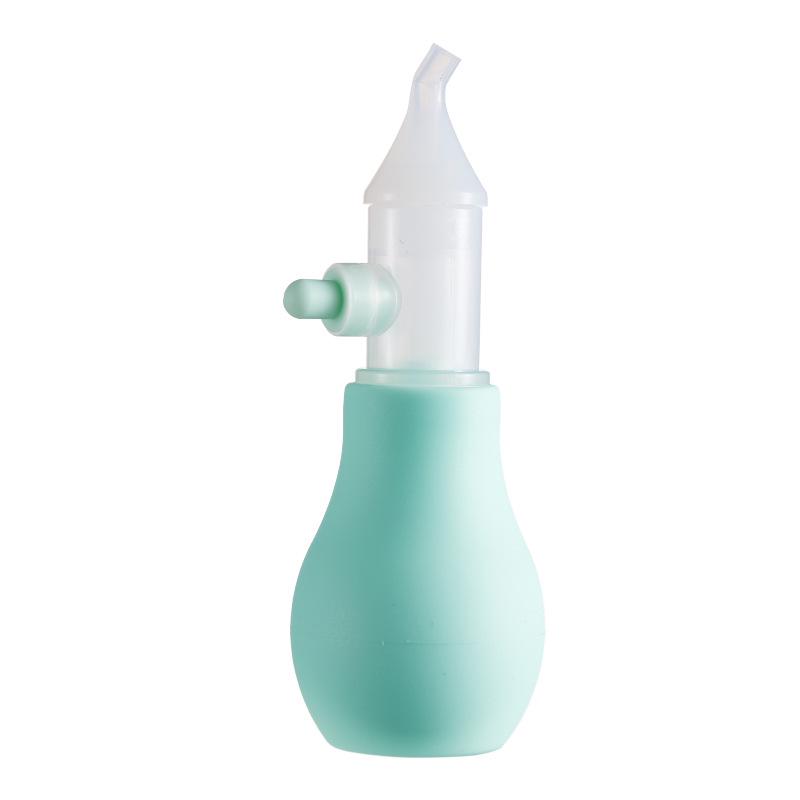 Silicone Anti-Backflow Infant Nasal Aspirator - Manual Pump Nasal Mucus Cleaner