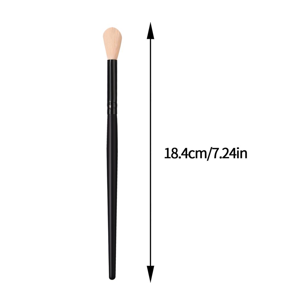6PCS Black Wooden Handle Makeup Brush Set-Multi-Use Blush/Flame-Shaped Highlighter Brush|Soft Bristle | Professional Makeup Tool