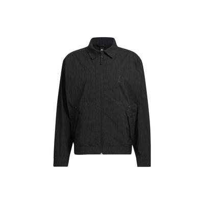 Wuji Series Woven Jacket With Wave Pattern And Zipper Men Jackets Black IP4940