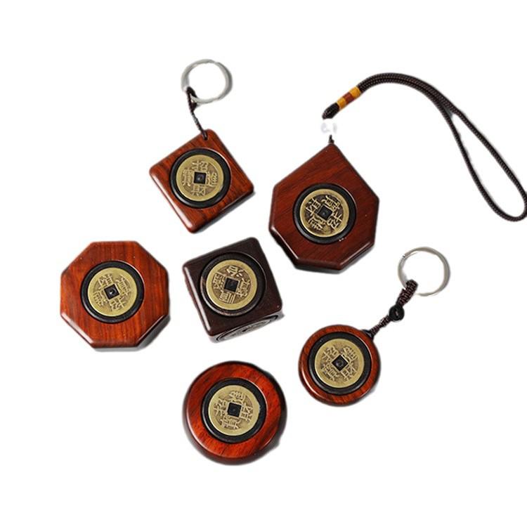 Satin Sandelholz Glücksperlen Schlüsselanhänger: Geld-bringender Anhänger für Tasche und Auto