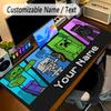 Large Mouse PadMinecraft Custom Name Text Personalized Desk Mat Non Slip Gaming Pad