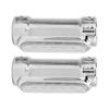 2PCS Motorcycle Highway Bar Light Chrome Plated Universal for 1.25in Pipe Diameter AntiCollision Tube