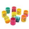 Mini Smiley Face Rainbow Stacking Rings - 3.2x3.5CM Elastic Band Nostalgic Toy