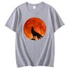Wolf Moon Funny Shirts Graphic Tee Fashion For Unisex Tops  Tshirt New Arrival Goods High Quality Short Sleeve Tee Cotton Tshirt