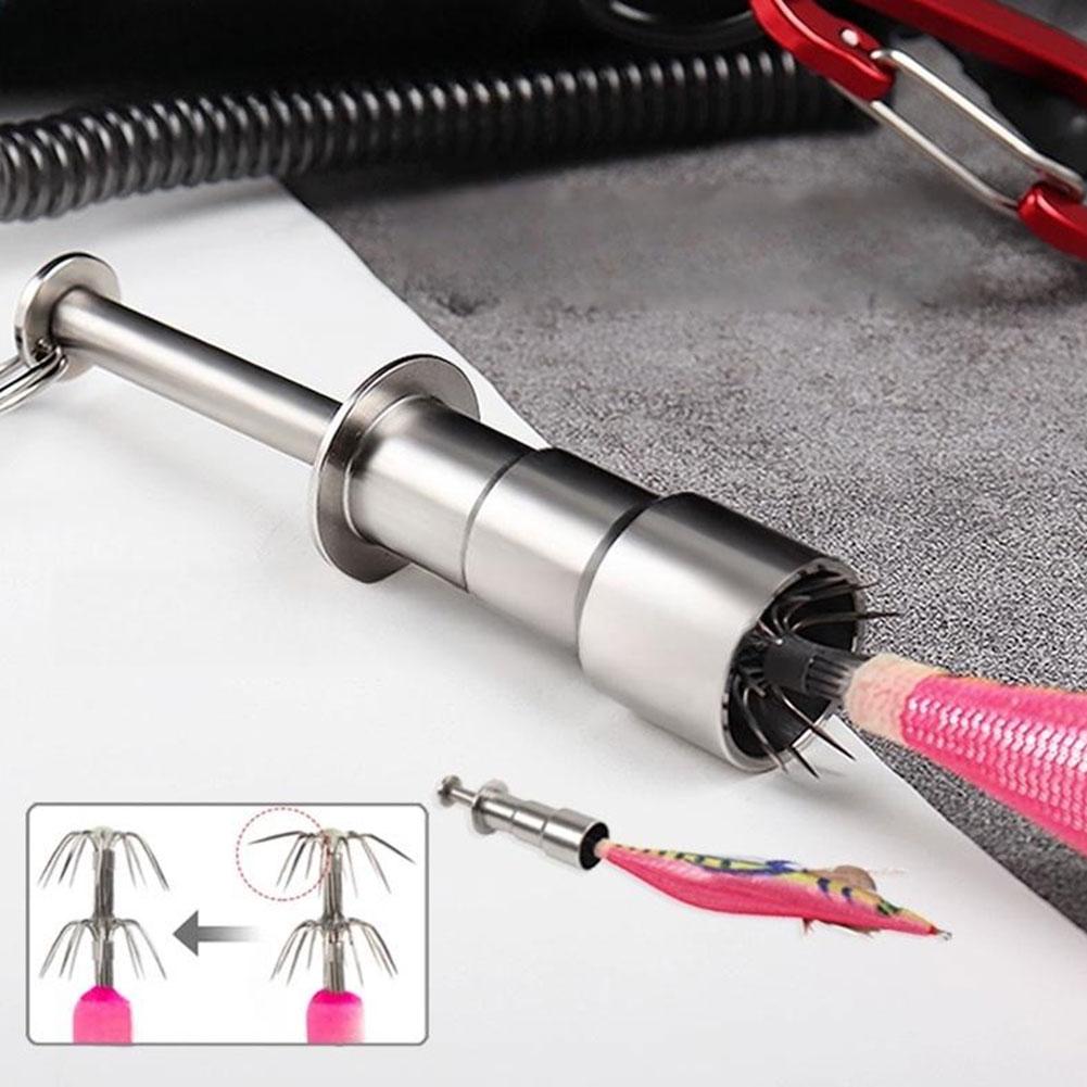 Squid Hook Correction Tool Stainless Steel Squid Hook Repair Hook Straightening Tool Portable Fishing Squid Bait Hook