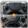 For Mercedes Benz C E M ML GL GLS G Class W204 W212 W166 W463 Steering Wheel Panel Trim Cover Sticker Interior Accessories