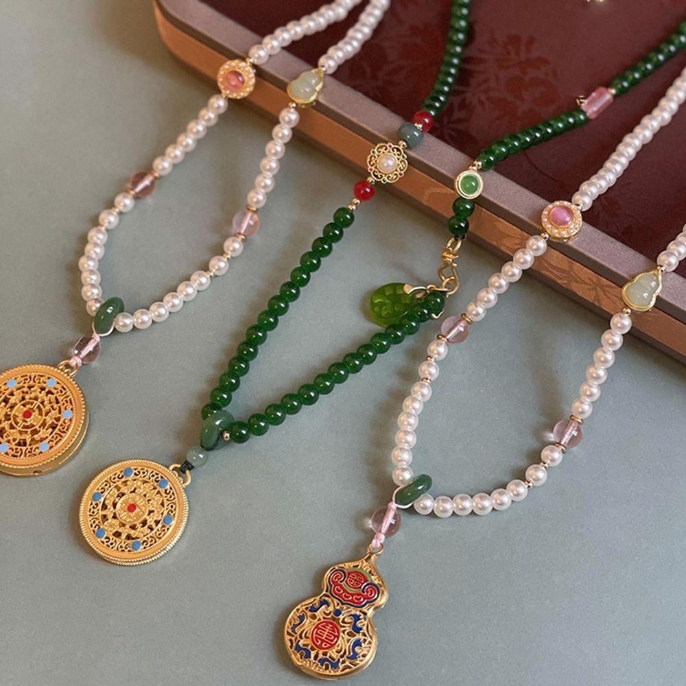 Ping an Buckle Hanfu Pendant Tang Ming Song Dynasty Chinese Necklace  Hanfu
