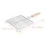 BBQ Net Grilled Fish Clip Camping Basket Barbeque Accessories Outdoor Stainless Steel Tool Portable Grill Wood