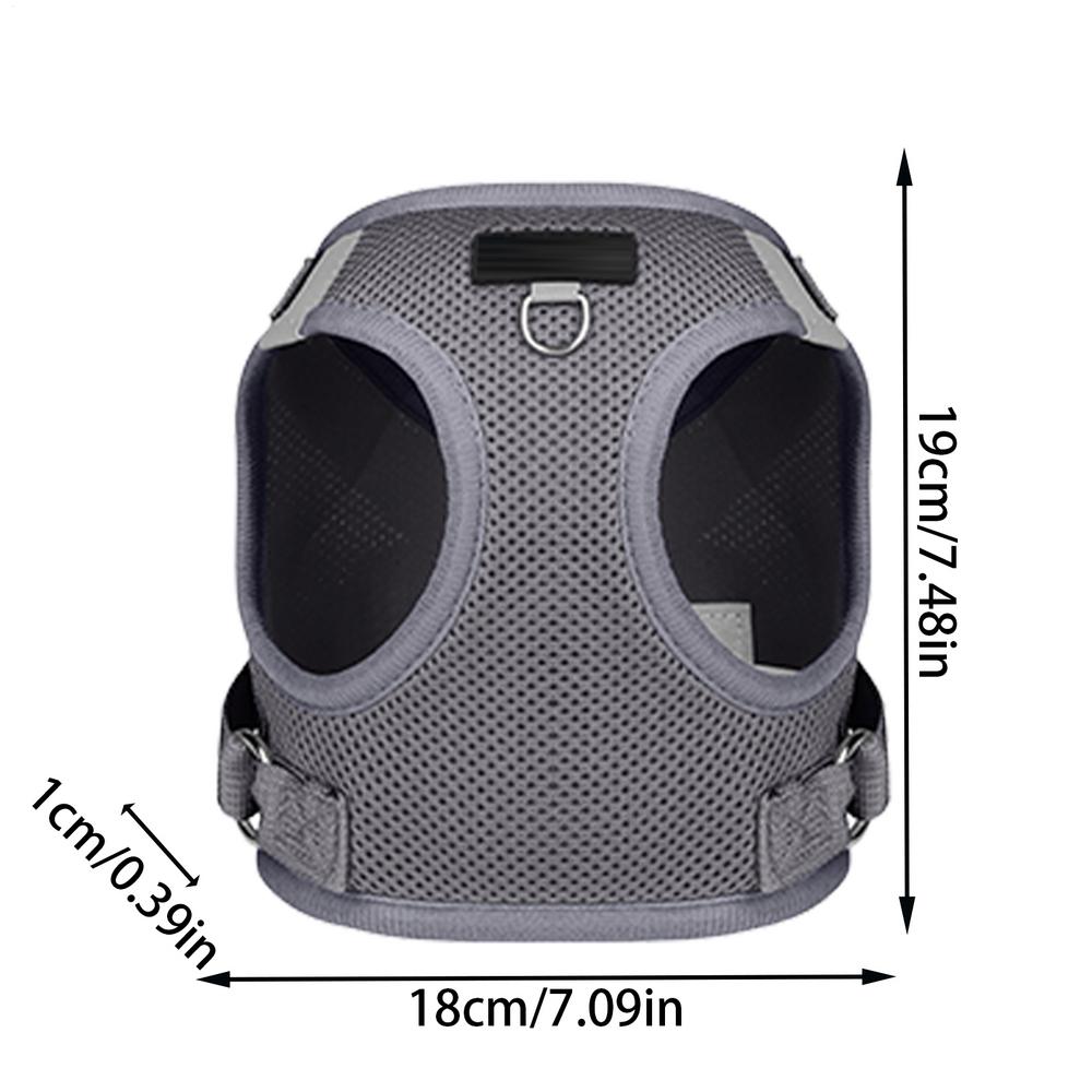 Haustiergeschirr Leicht Weich Verstellbar Atmungsaktiv Für Welpen Kleine Hunde Spazierengehen Laufen Training Wandern Jagen Spazierengehen