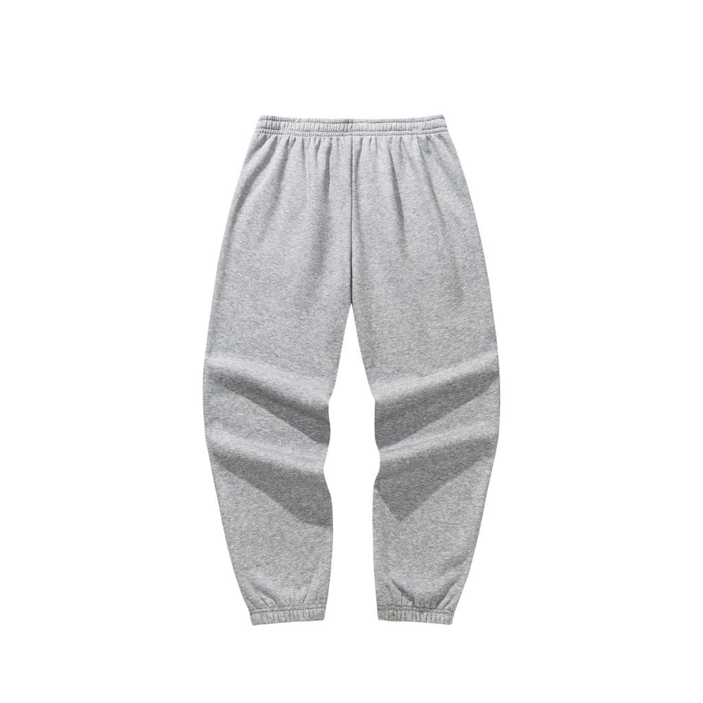 Anta Lifestyle Series Mens Sweatpants Long Pants 2025 Winter Knitted Sports Pants Men Bottoms Gray Gray-Floral 952548309-2